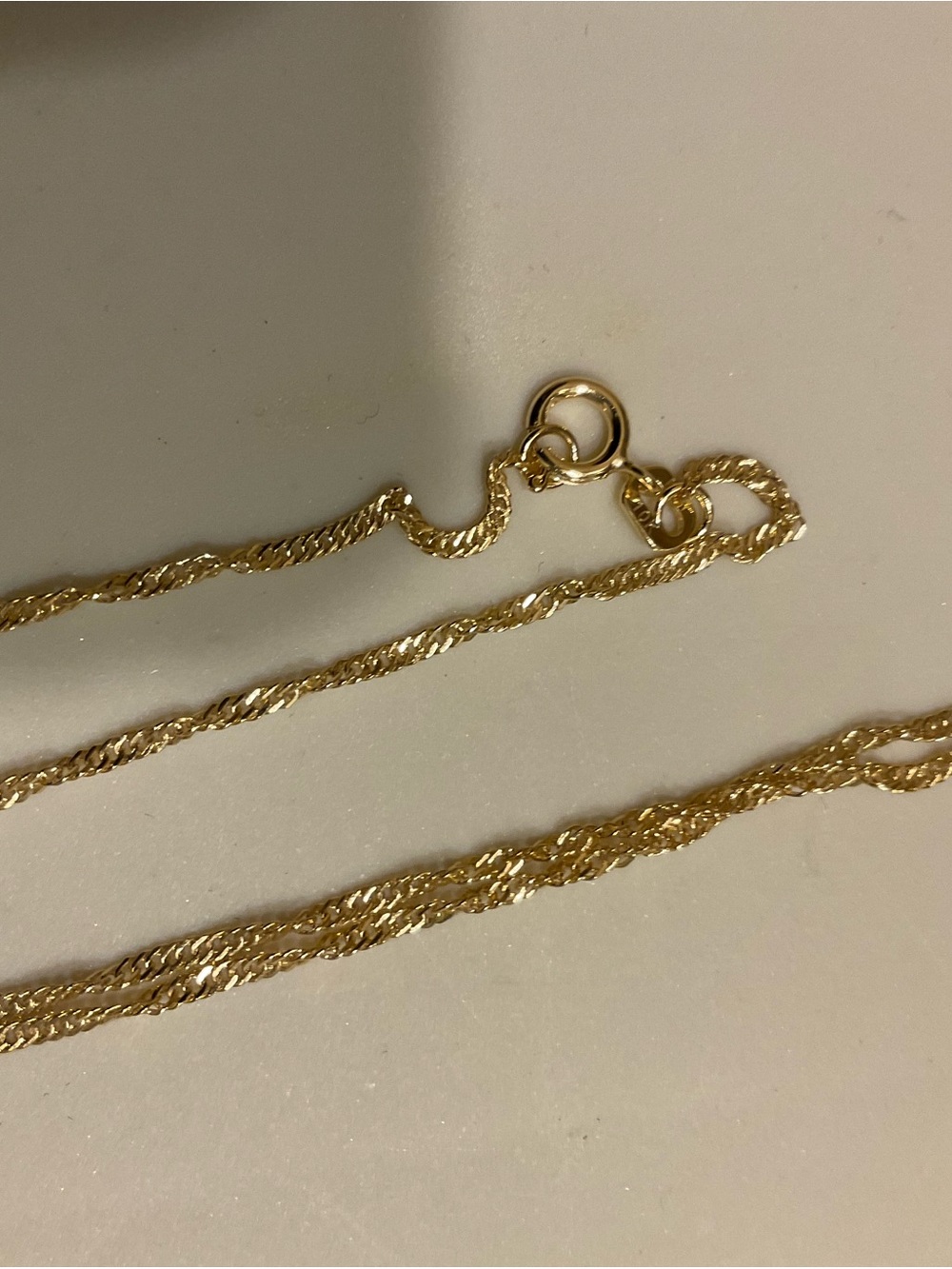 10K Yellow Gold 16” Dainty Chain Necklace